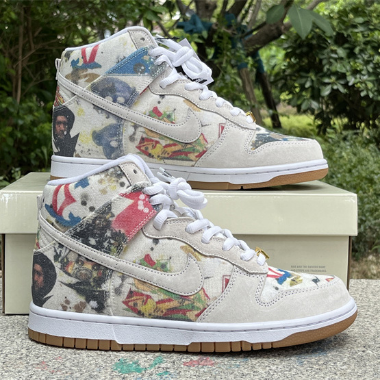 Supreme x Nike SB Dunk High “Rammellzee” Sneakers      FD8779-100 - EUR FASHION