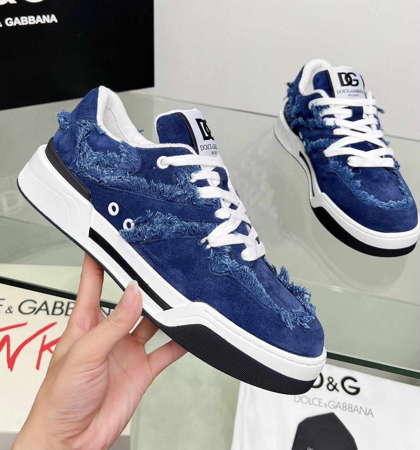 Dolce & Gabbana Denim New Roma Sneakers - EUR FASHION