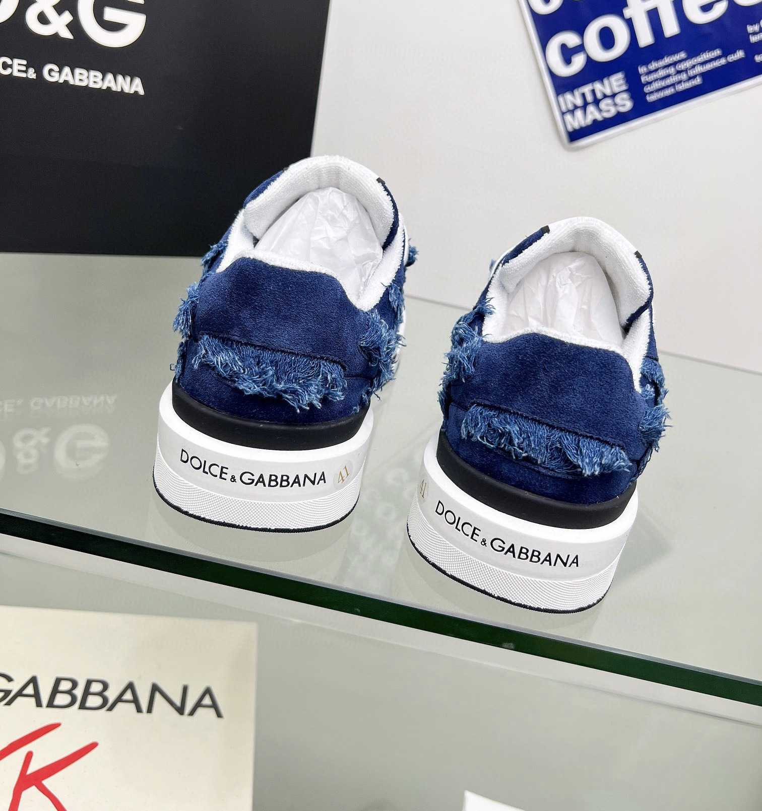 Dolce & Gabbana Denim New Roma Sneakers - EUR FASHION