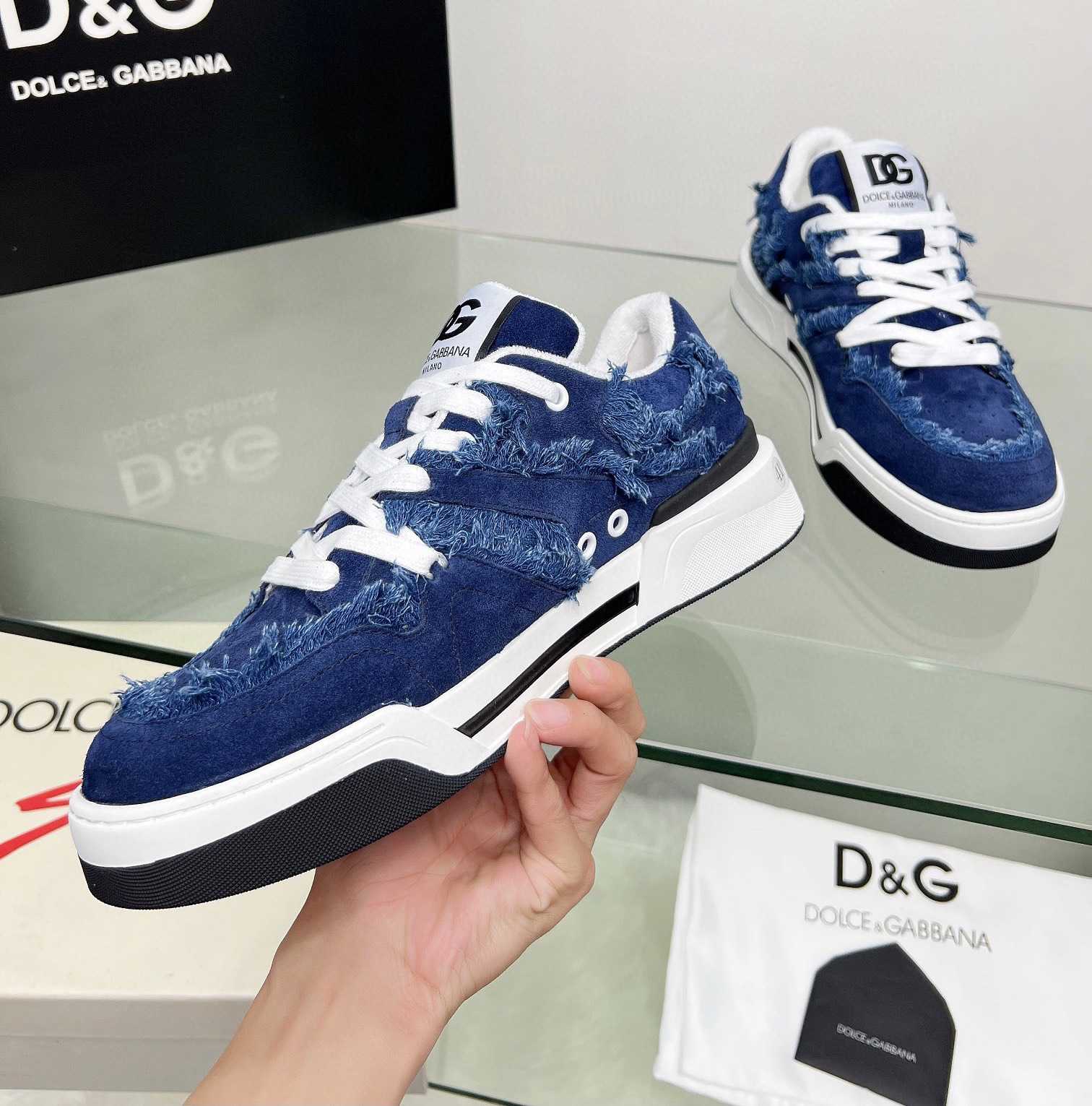 Dolce & Gabbana Denim New Roma Sneakers - EUR FASHION