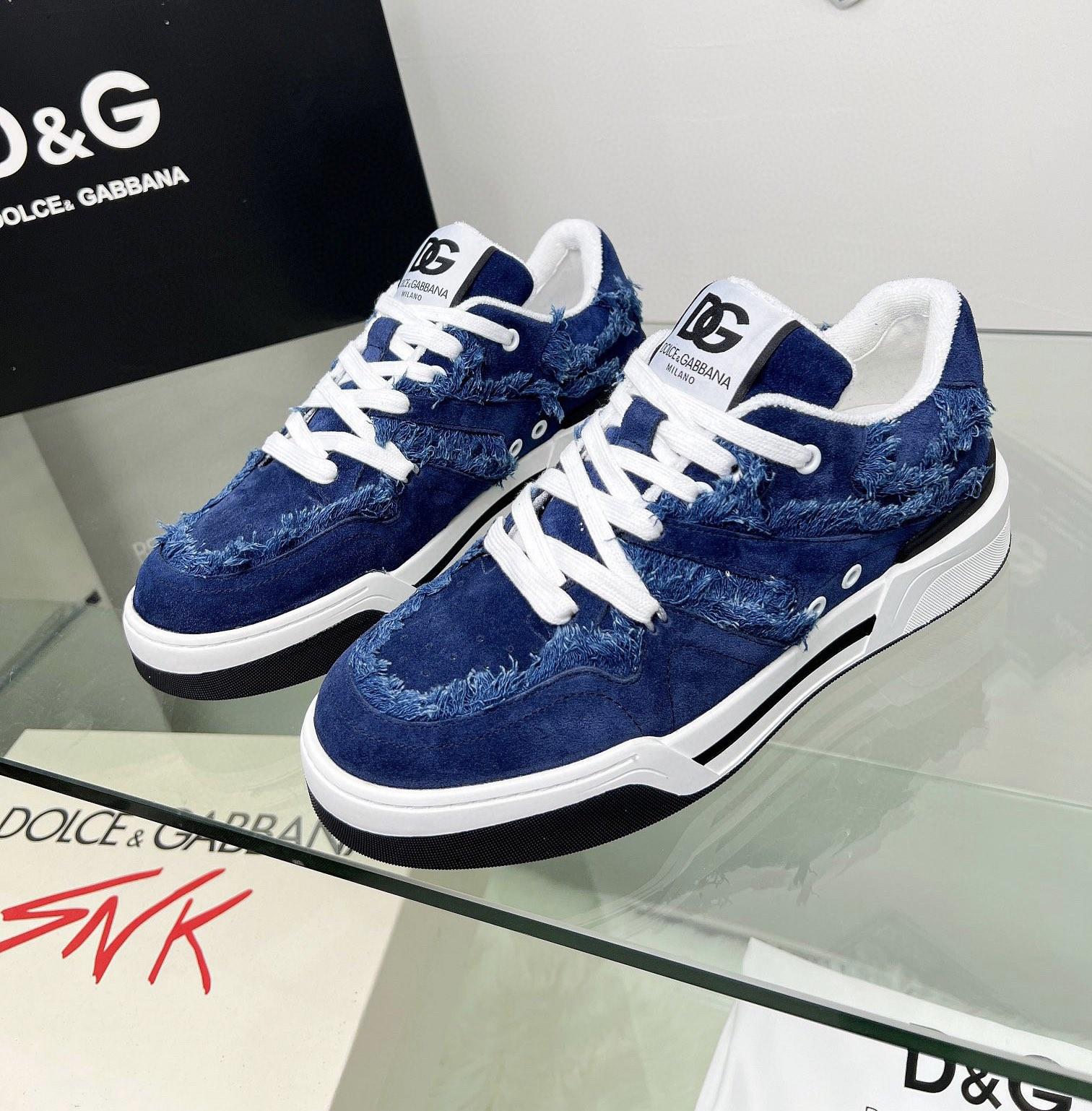 Dolce & Gabbana Denim New Roma Sneakers - EUR FASHION