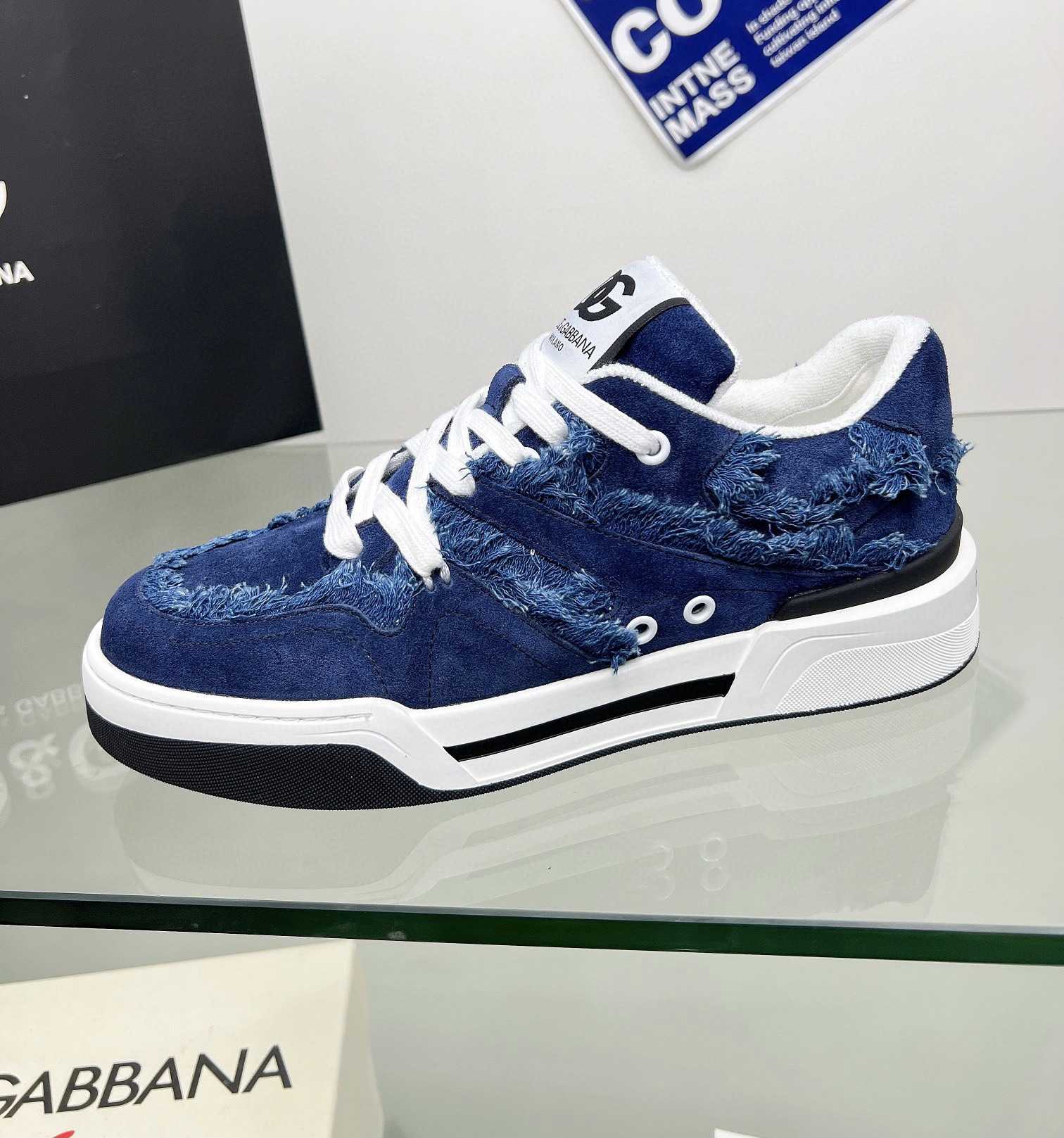 Dolce & Gabbana Denim New Roma Sneakers - EUR FASHION