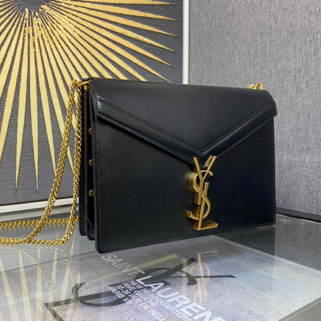 Saint Laurent Black Cassandra Bag (22-16.5-5.5cm) - EUR FASHION