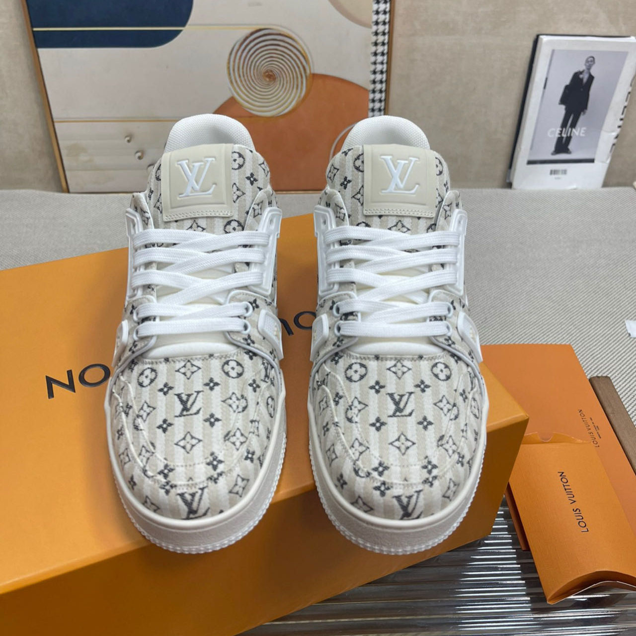 Louis Vuitton LV Trainer Sneaker          - EUR FASHION