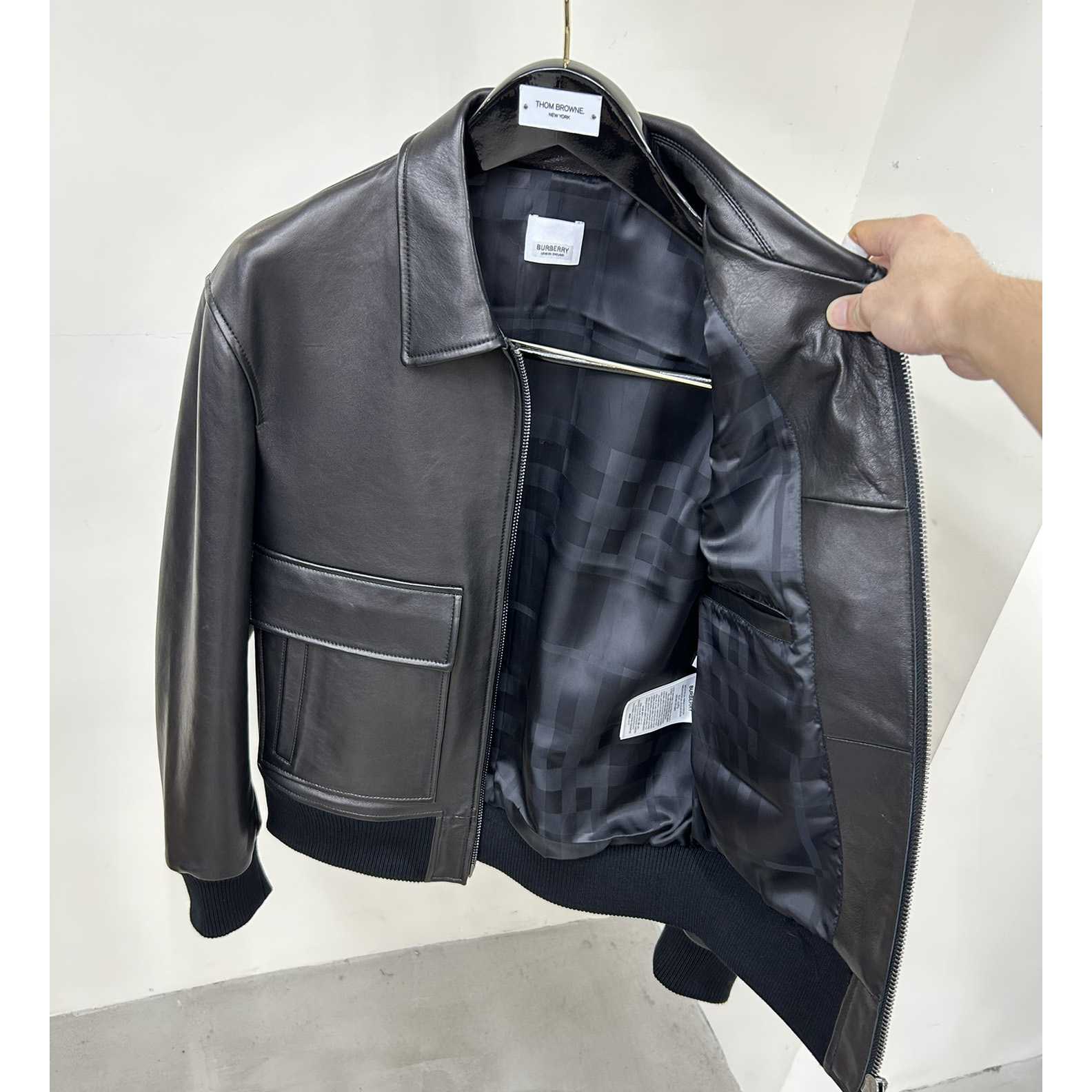 Burberry Leather Jacket   - EUR FASHION