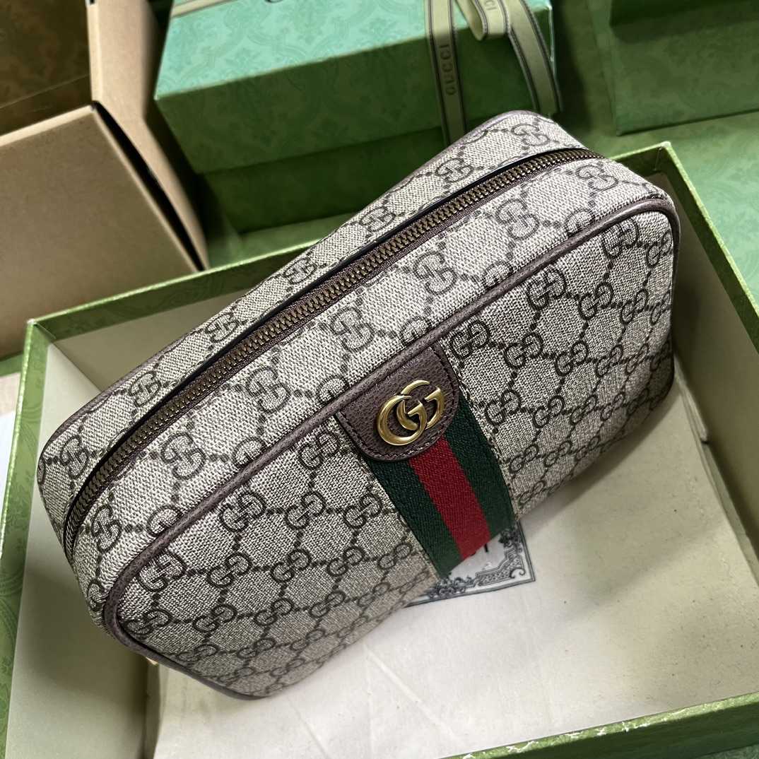 Gucci  Savoy Toiletry Case With Web (14.5x 23.5x 6.5cm) - EUR FASHION