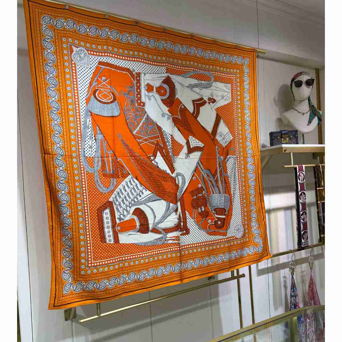 Hermes Zouaves et Dragons Bandana Shawl 140 - EUR FASHION