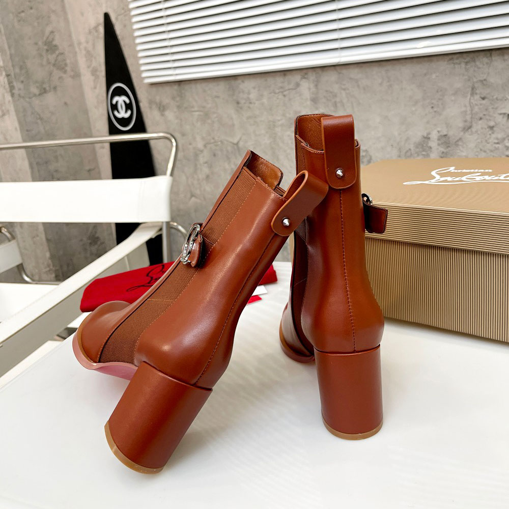 Christian Louboutin CL Chelsea Leather booty - EUR FASHION