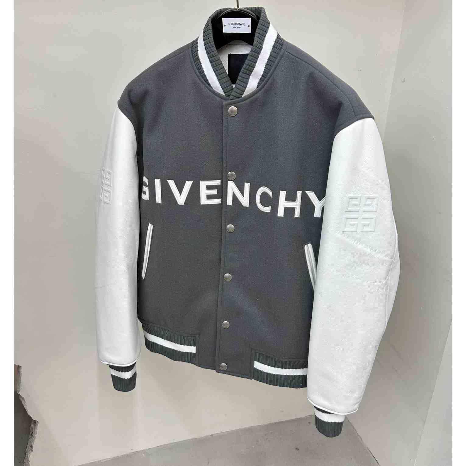 Givenchy Varsity Jacket In Wool And Leather - EUR FASHION