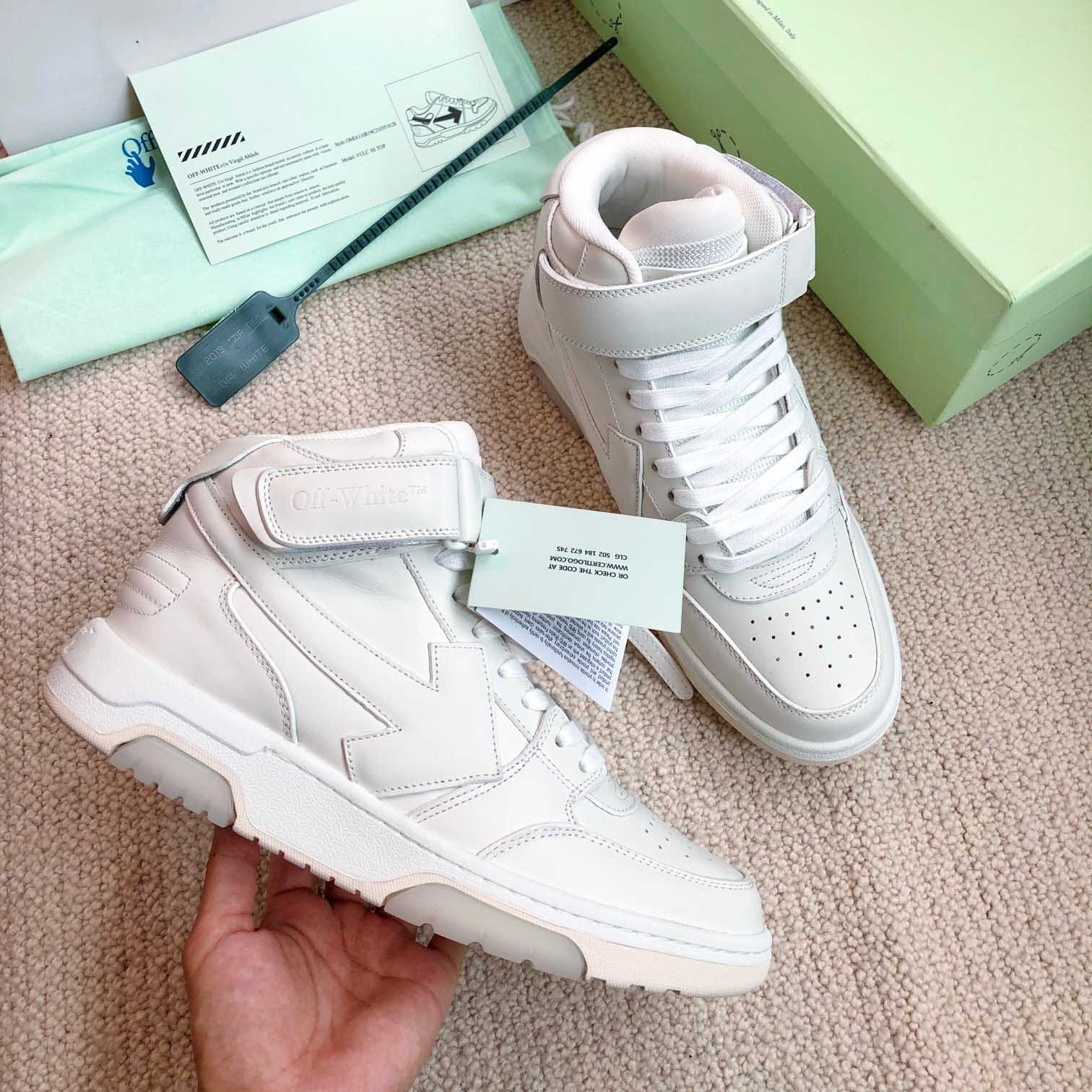 Off White Out Of Office Mid Top Sneaker - EUR FASHION