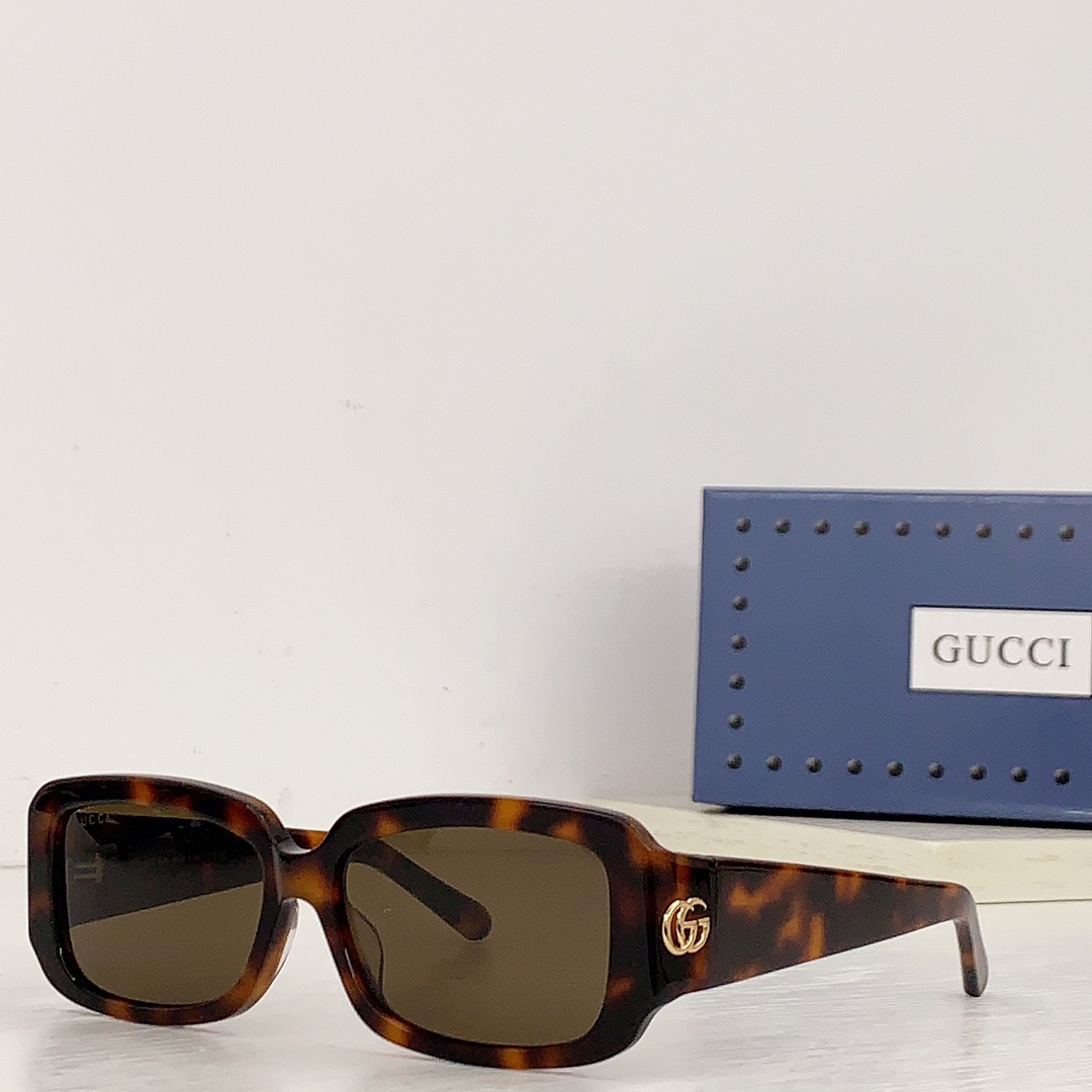 Gucci Specialized Fit Rectangular Sunglasse - EUR FASHION