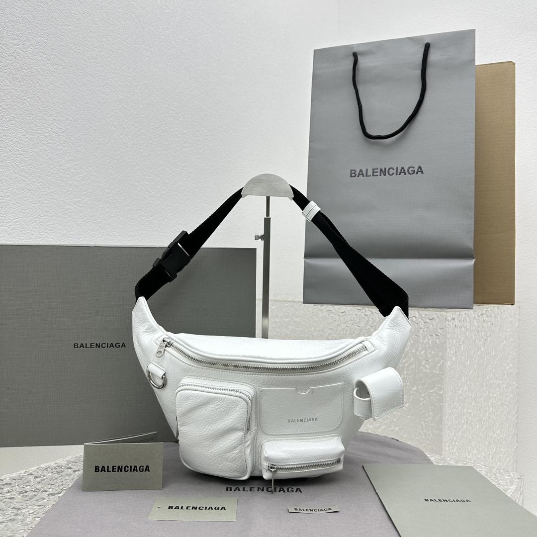 Balenciaga Superbusy Beltpack In White - EUR FASHION