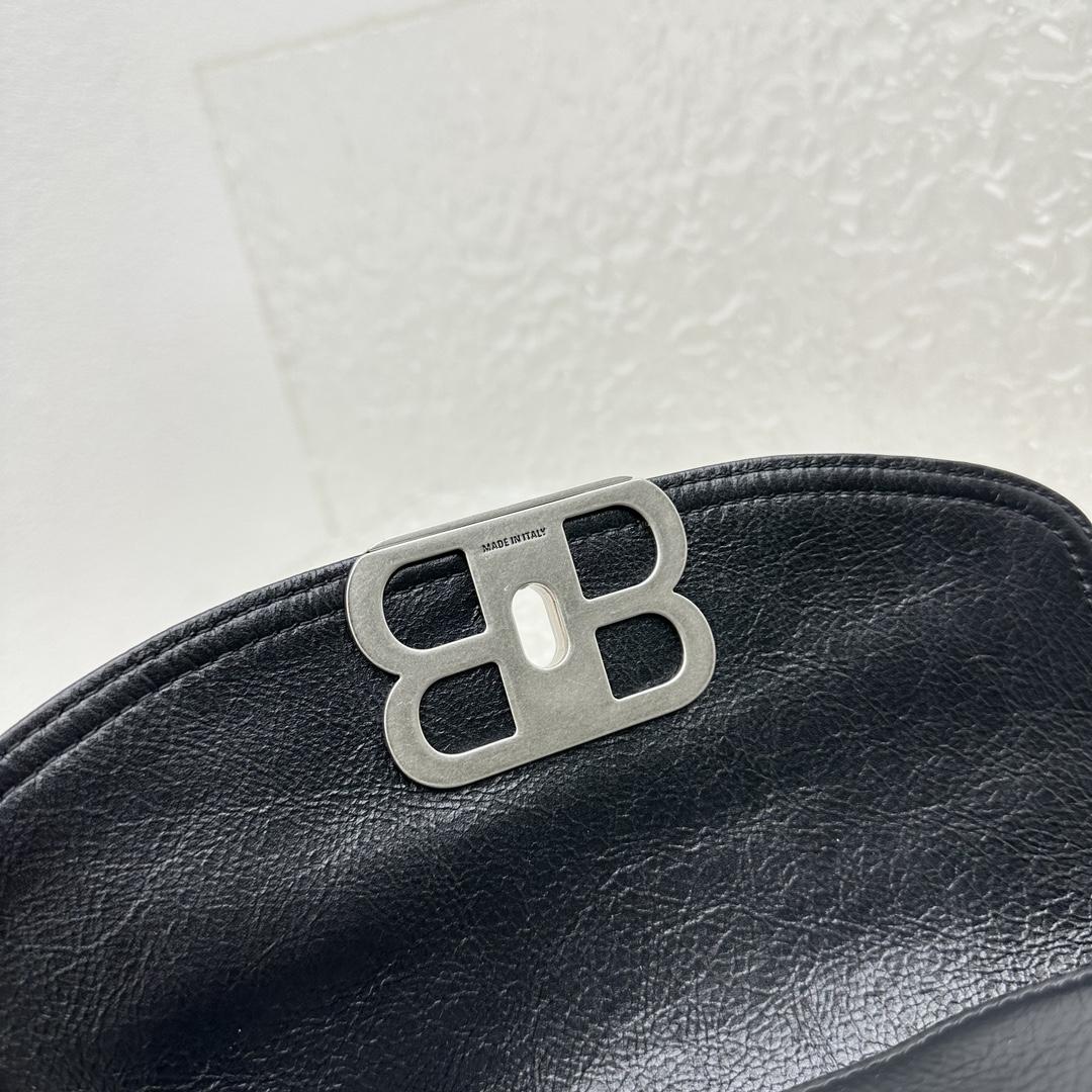 Balenciaga BB Soft Small Flap Bag In Black - EUR FASHION