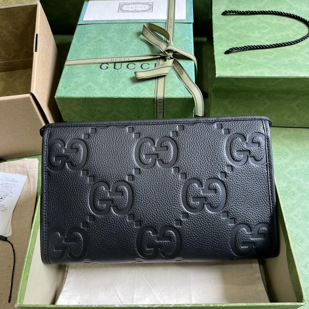 Gucci Jumbo GG Pouch (28.5x 18x 9cm) - EUR FASHION