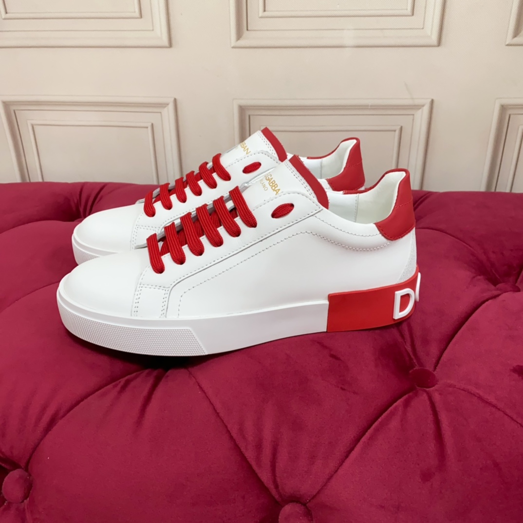 Dolce & Gabbana Calfskin Portofino Sneakers - EUR FASHION