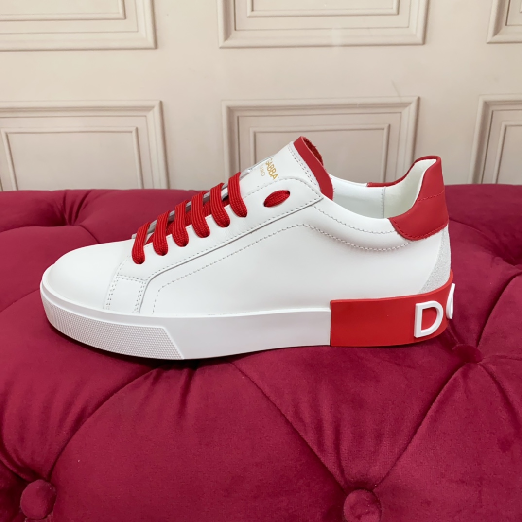 Dolce & Gabbana Calfskin Portofino Sneakers - EUR FASHION