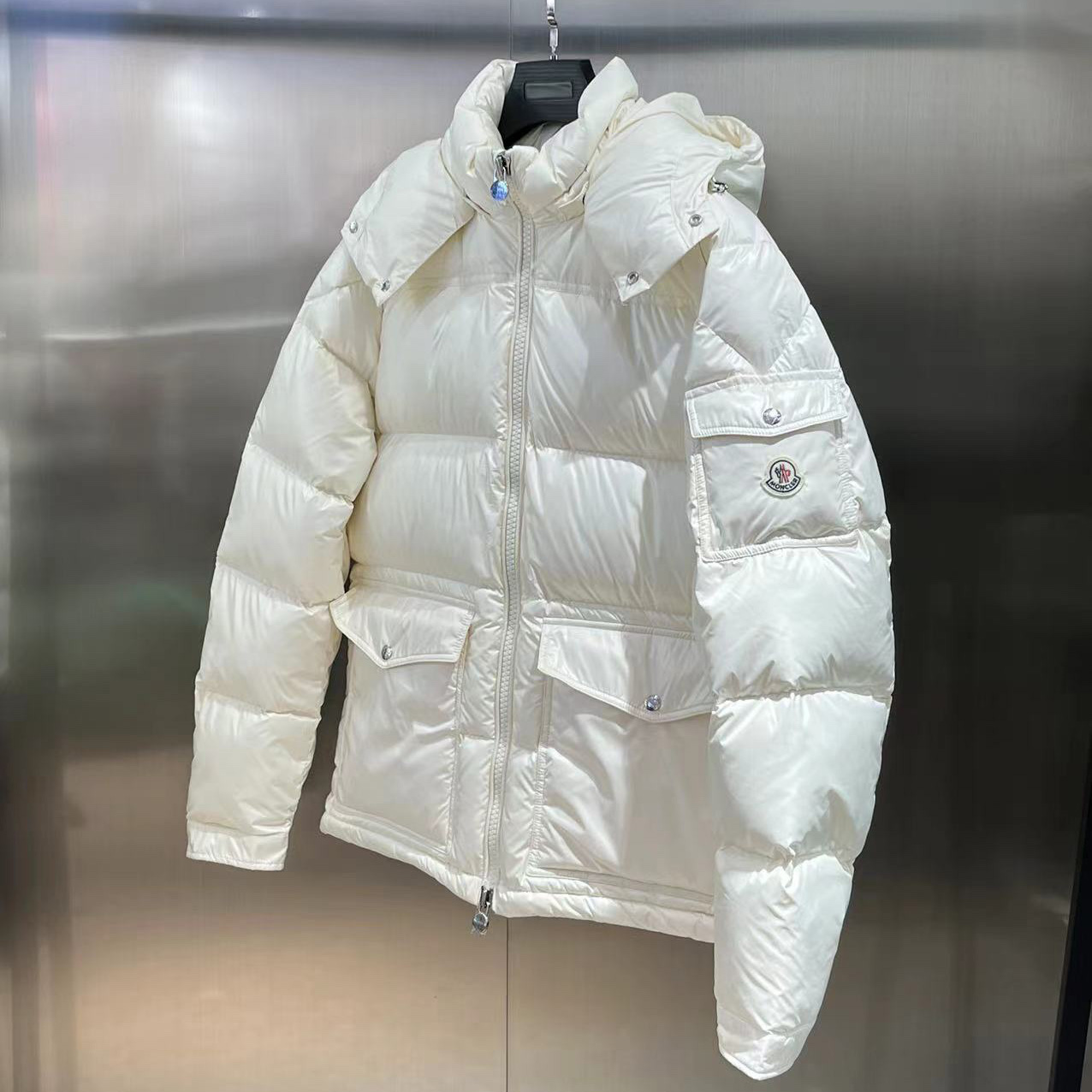 Moncler Feather-down Hooded Puffer Jacket - EUR FASHION