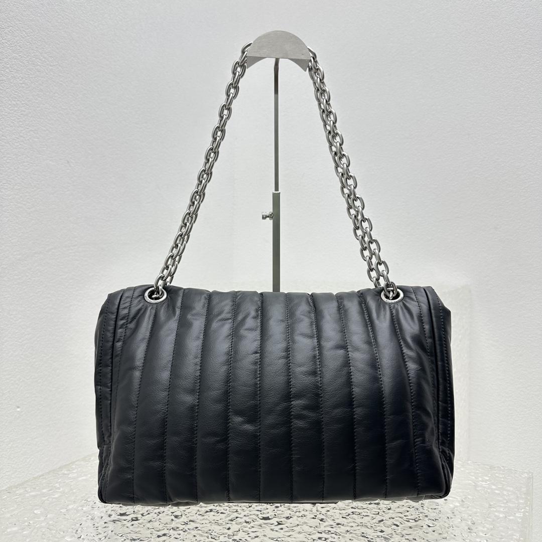 Balenciaga Monaco Large Chain Bag In Black (43.5x32x13cm) - EUR FASHION