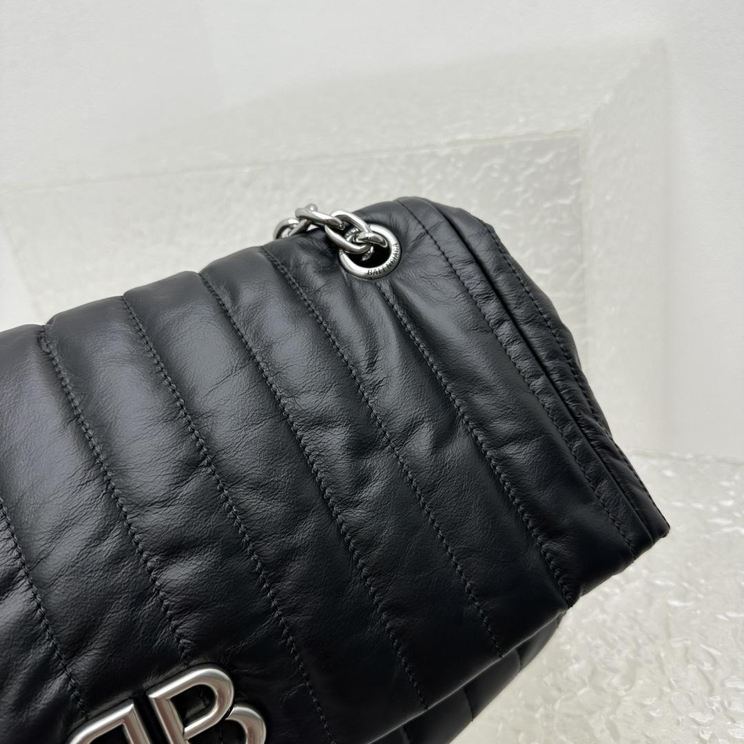 Balenciaga Monaco Large Chain Bag In Black (43.5x32x13cm) - EUR FASHION