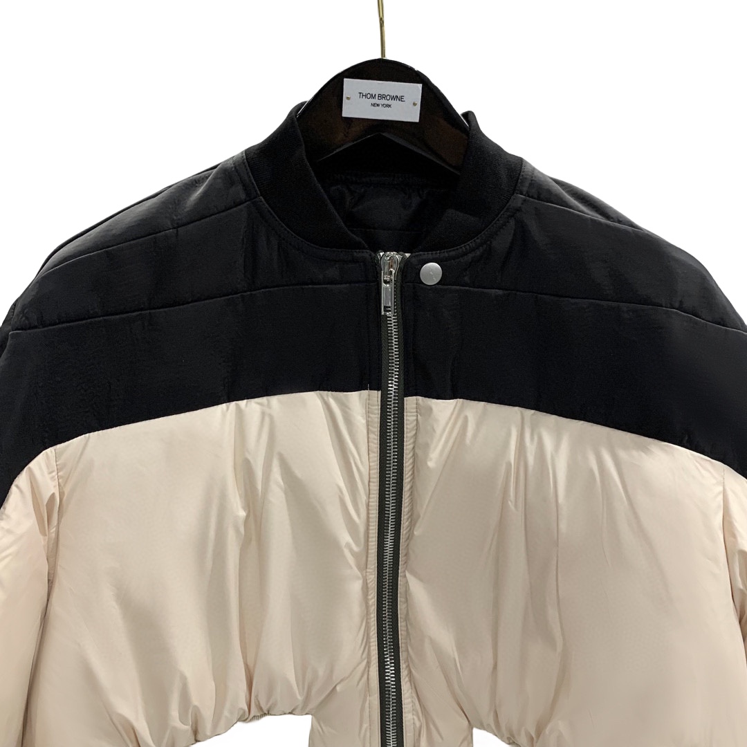 Rick Owens Black Girdered Bomber - EUR FASHION