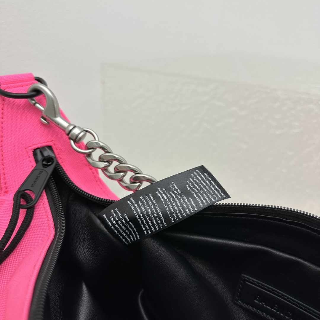 Balenciaga Raver Medium Bag With Chain In Neon Pink - EUR FASHION