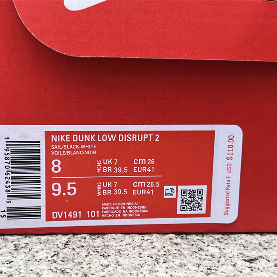 Nike Dunk Low Disrupt 2 “Just Do It” Sneaker      DV1491-101 - EUR FASHION