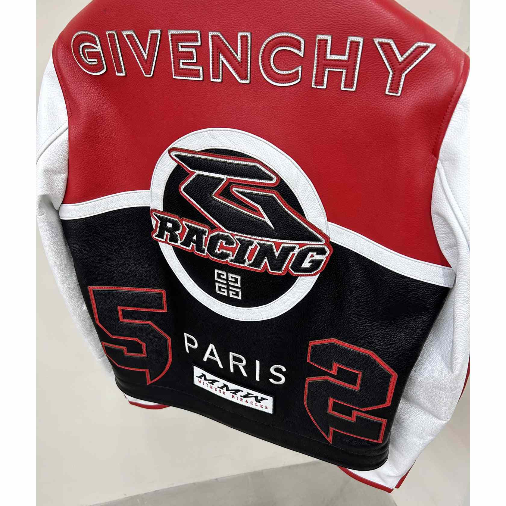 Givenchy Red 4g Motif Biker Jacket - EUR FASHION