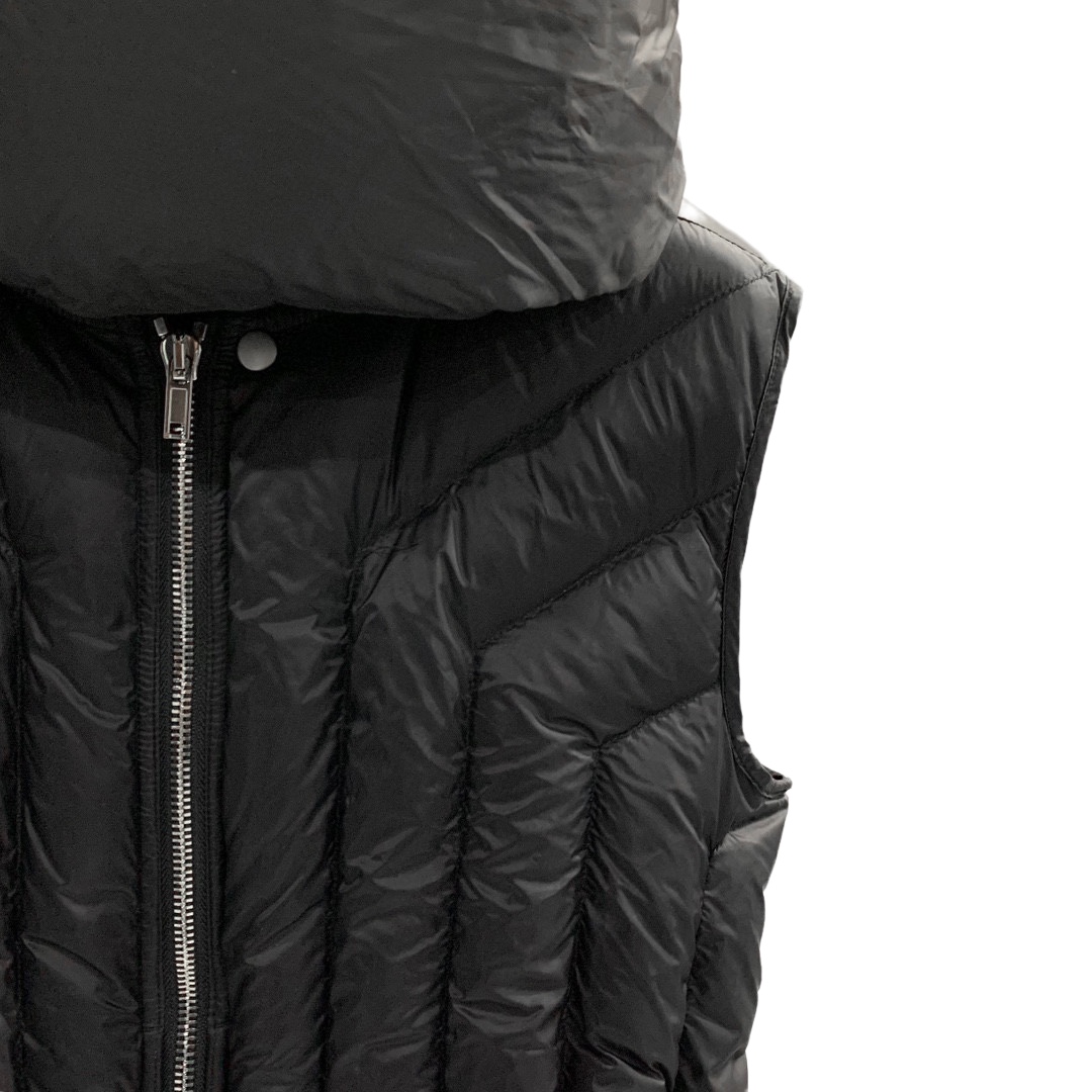 Rick Owens Black Quilted Down Vest - EUR FASHION