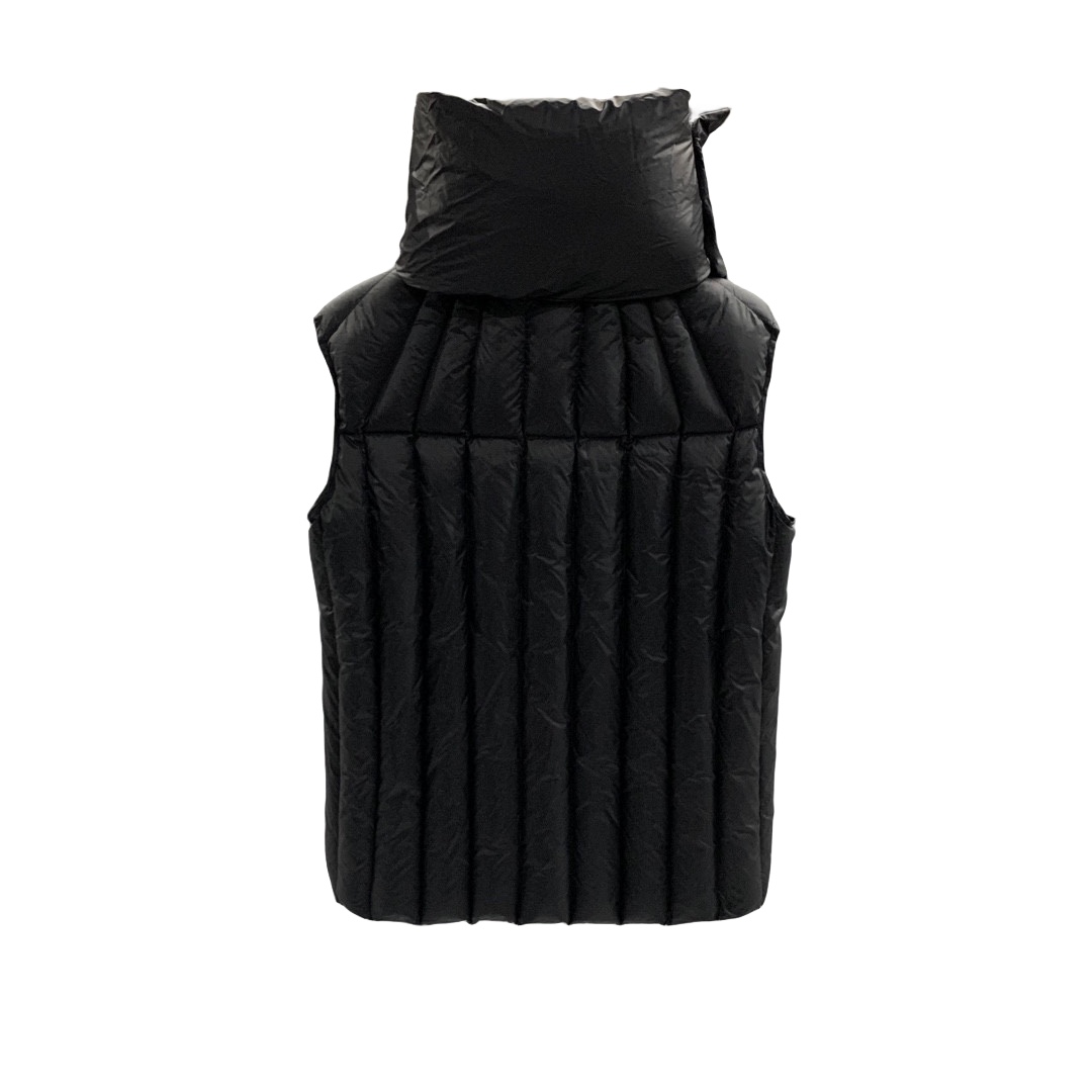 Rick Owens Black Quilted Down Vest - EUR FASHION