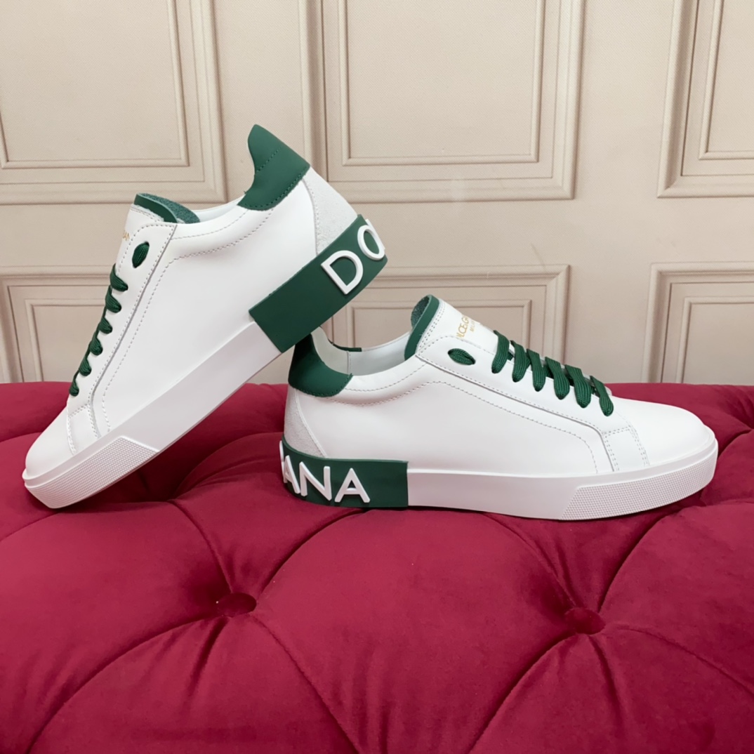 Dolce & Gabbana Calfskin Portofino Sneakers - EUR FASHION