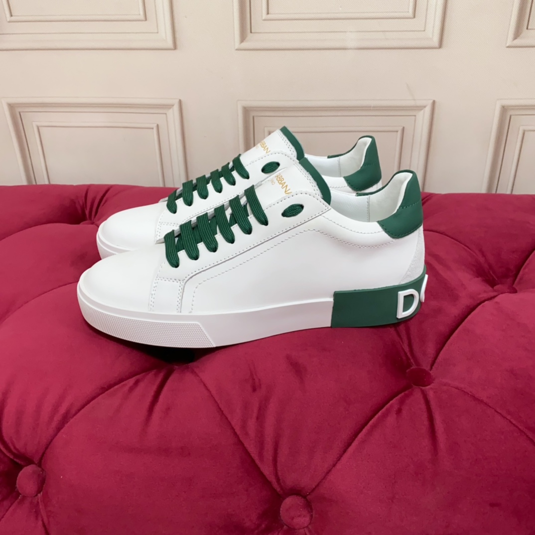 Dolce & Gabbana Calfskin Portofino Sneakers - EUR FASHION