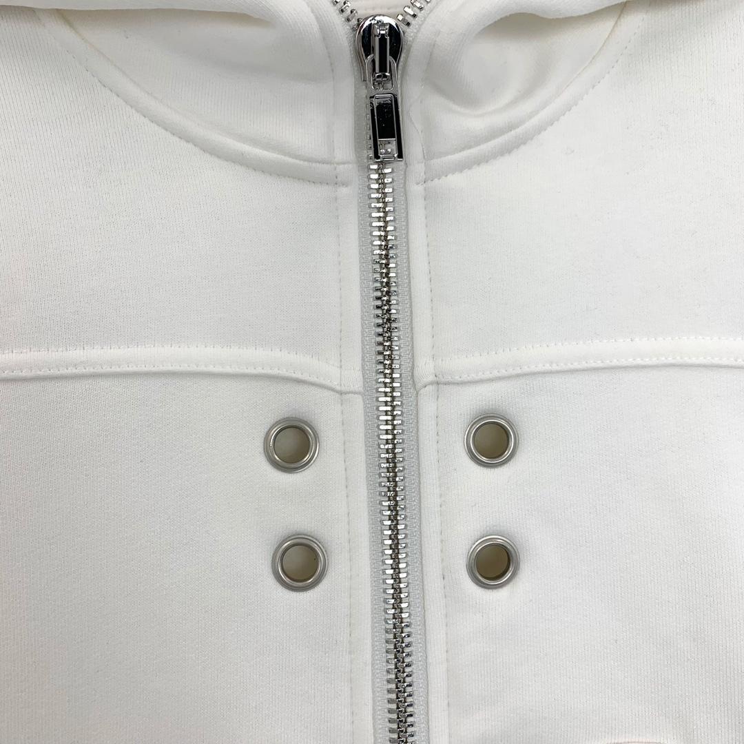 Rick Owens Eyelet-detail Zip-up Hoodie - EUR FASHION