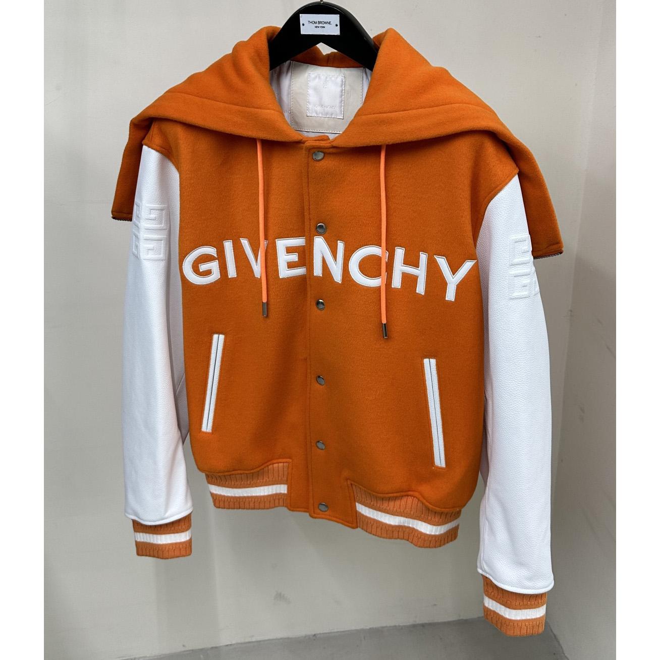 Givenchy Hooded Varsity Jacket In Wool And Leather - EUR FASHION