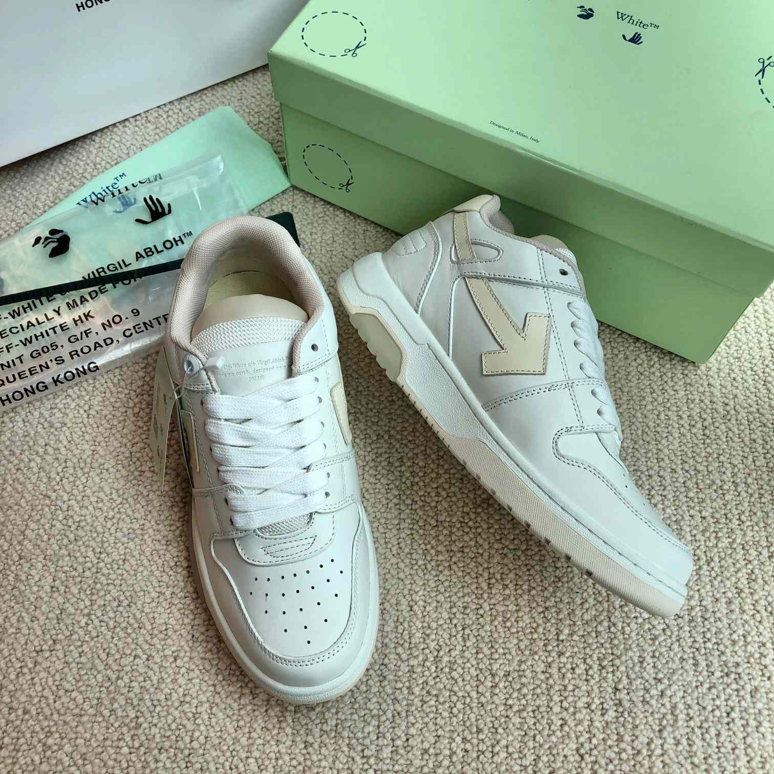 Off White Out Of Office Calf Leather Sneaker - EUR FASHION