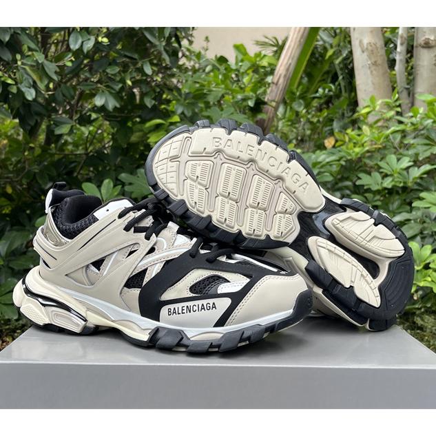 Balenciaga Track Sneaker In Beige And Black Mesh And Nylon - EUR FASHION