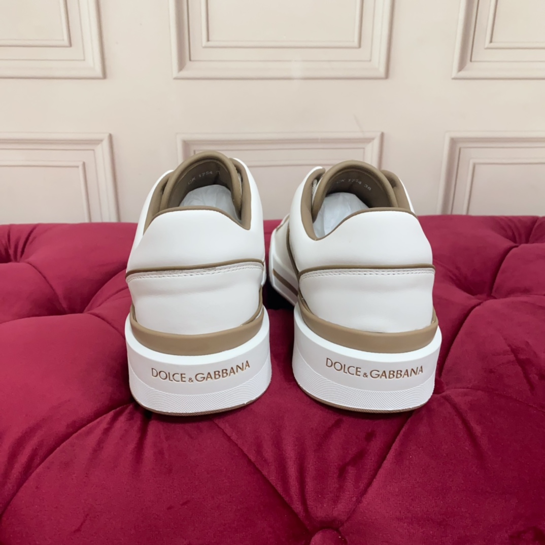 Dolce & Gabbana White New Roma Sneakers - EUR FASHION