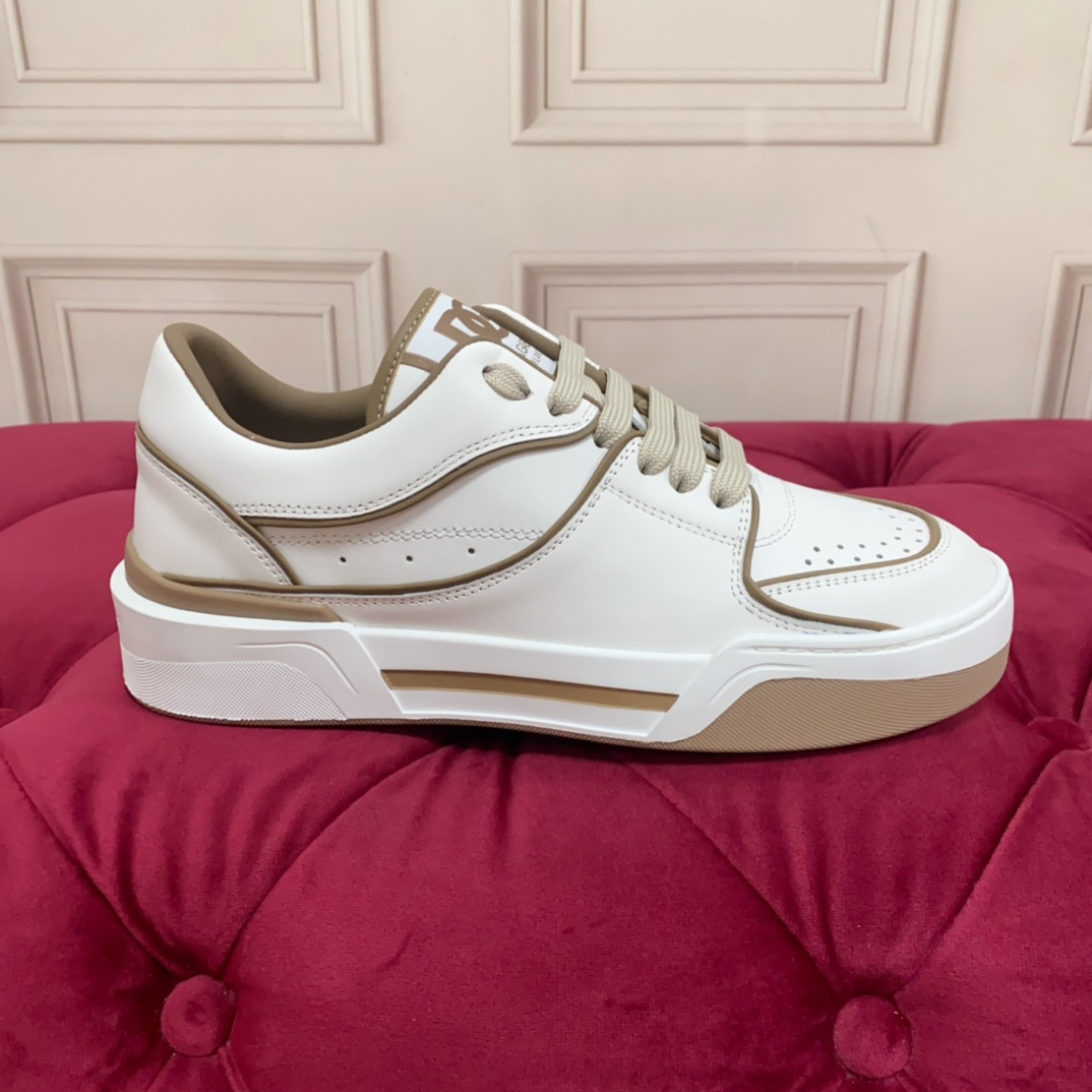 Dolce & Gabbana White New Roma Sneakers - EUR FASHION