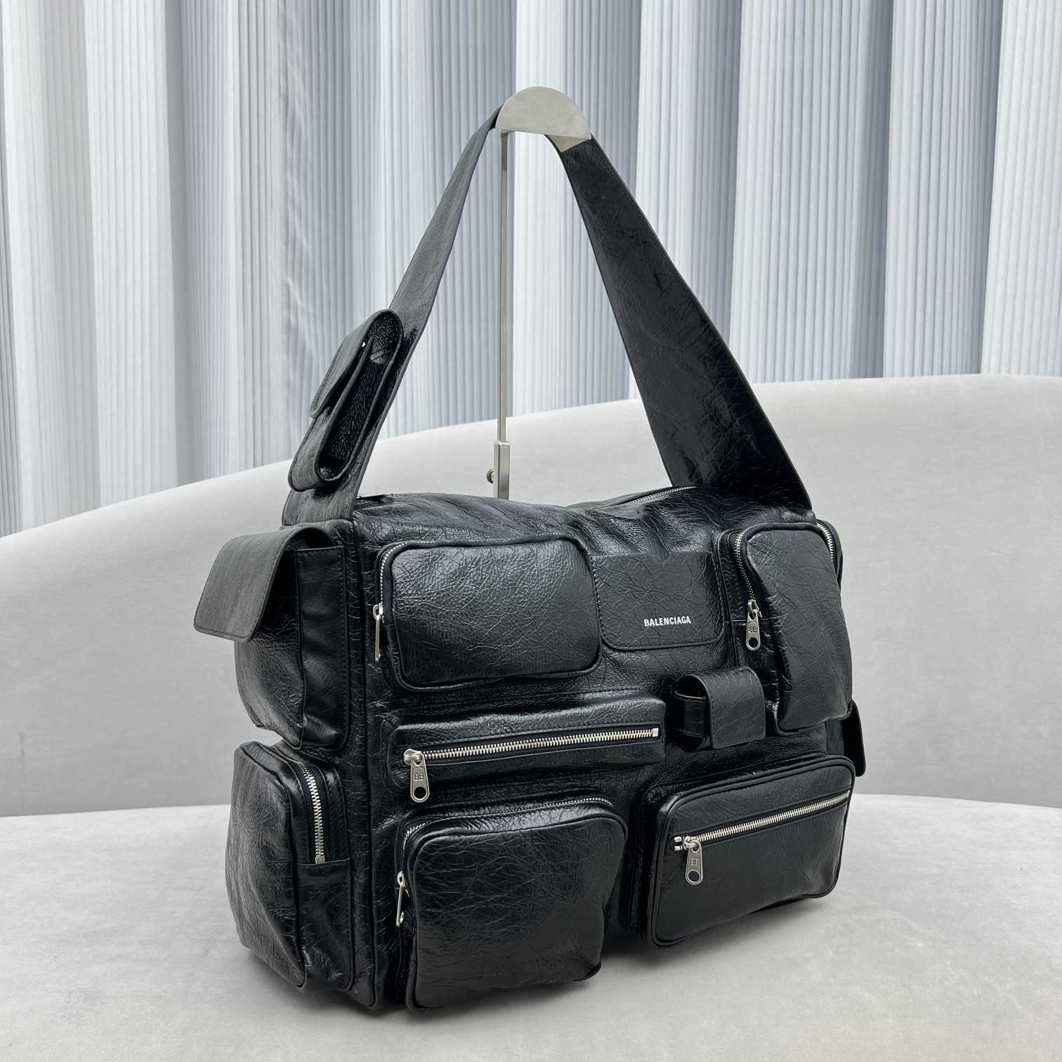 Balenciaga Superbusy Large Sling Bag In Black  - EUR FASHION