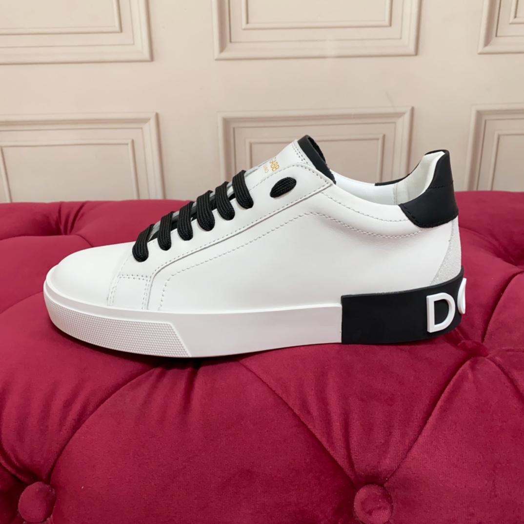 Dolce & Gabbana Calfskin Portofino Sneakers - EUR FASHION