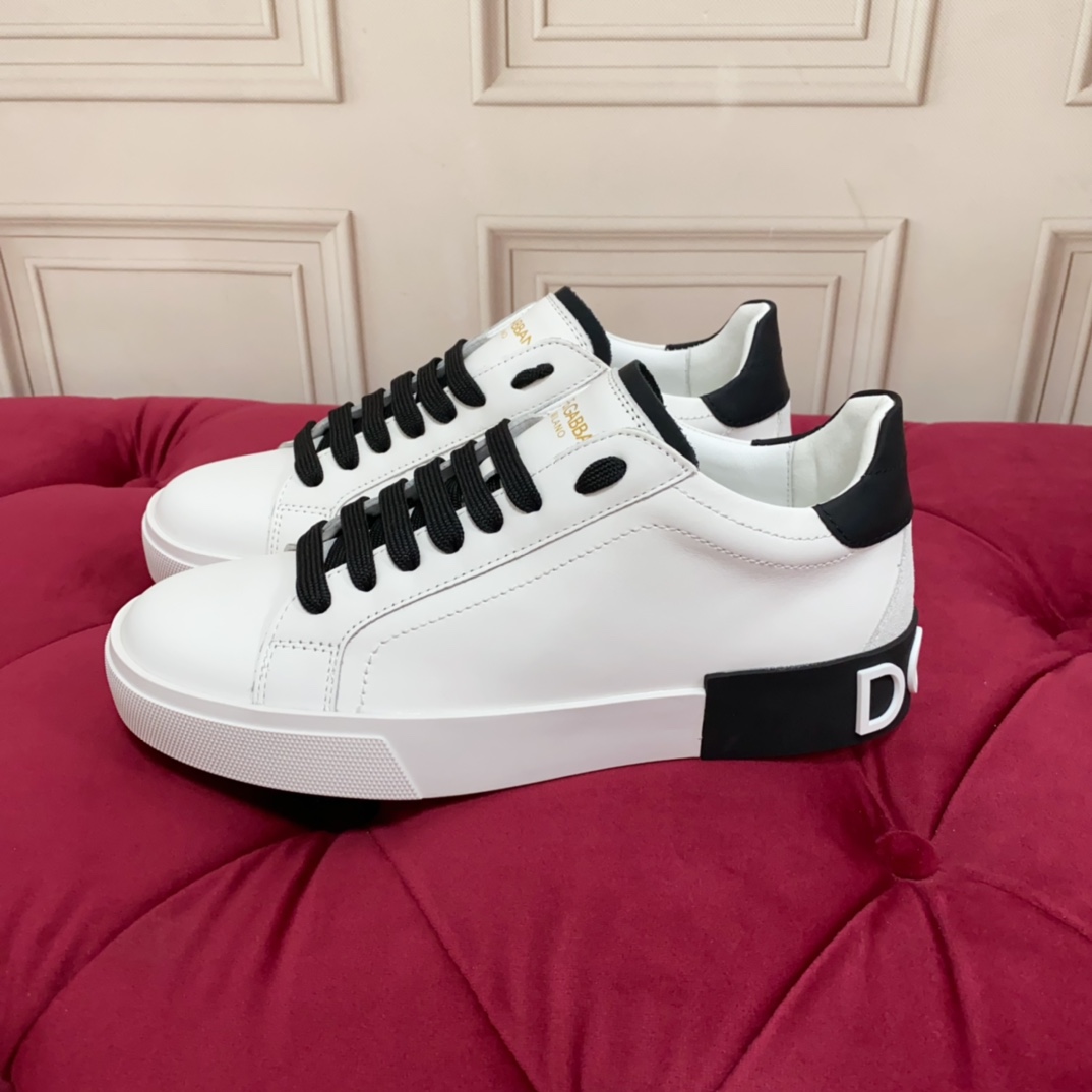 Dolce & Gabbana Calfskin Portofino Sneakers - EUR FASHION