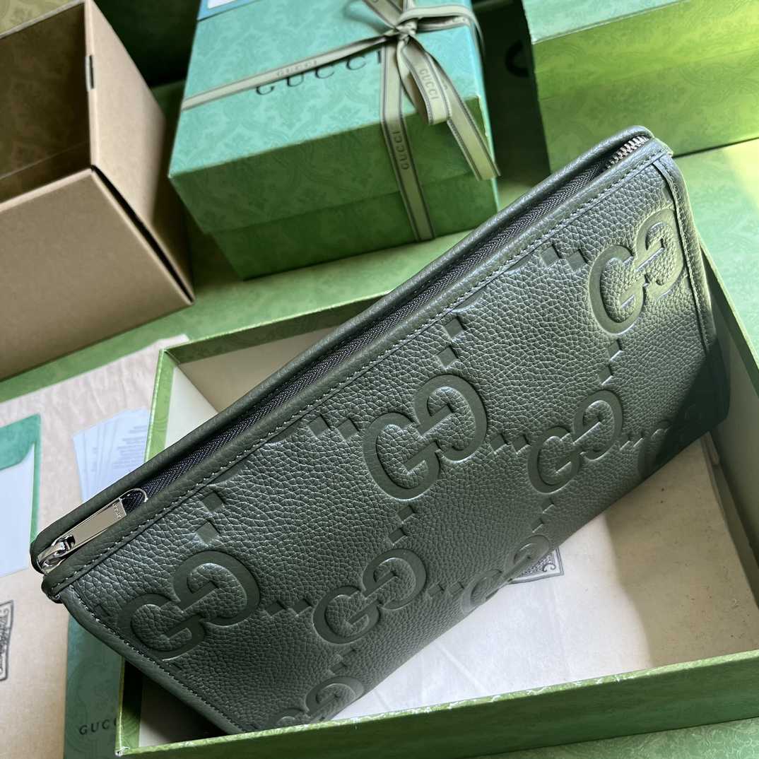 Gucci Jumbo GG Pouch (28.5x 18x 9cm) - EUR FASHION