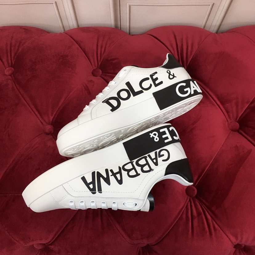 Dolce & Gabbana White Portofino Stars Sneakers - EUR FASHION