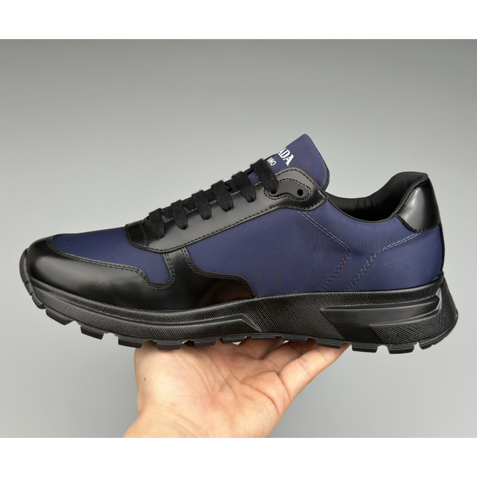 Prada Re-Nylon And Brushed Leather Sneakers - EUR FASHION