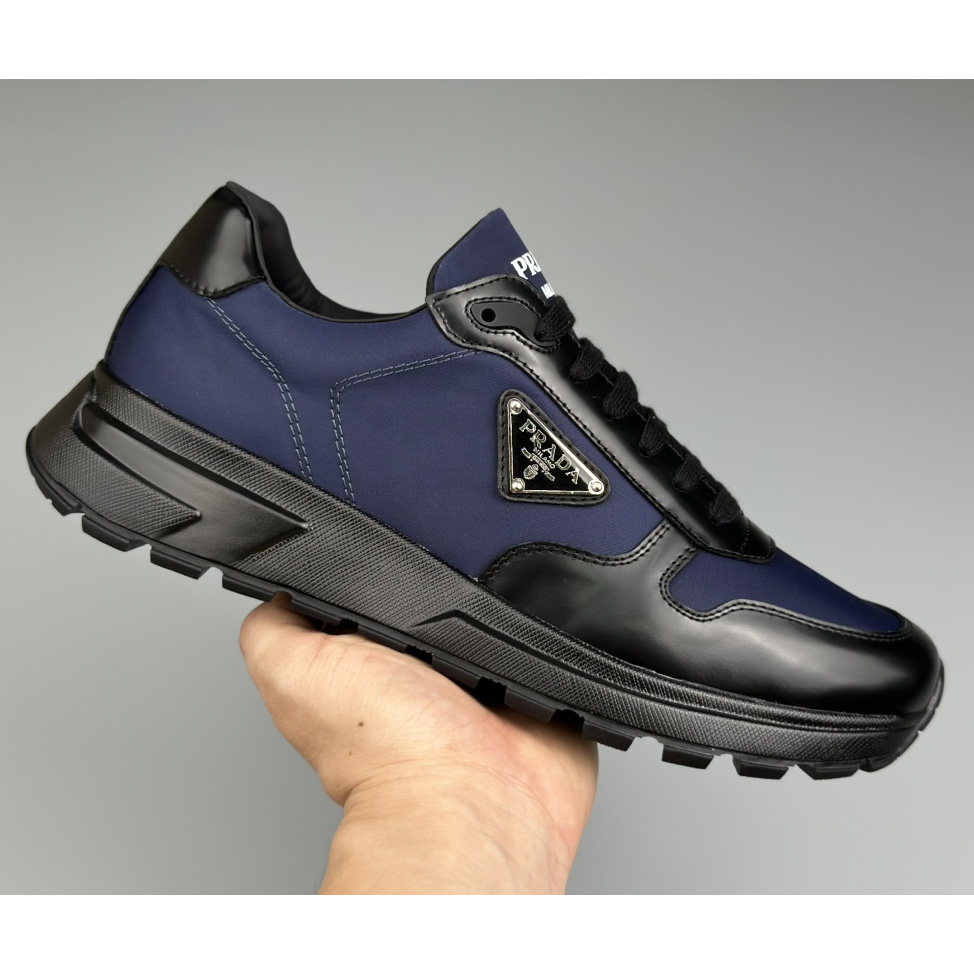 Prada Re-Nylon And Brushed Leather Sneakers - EUR FASHION