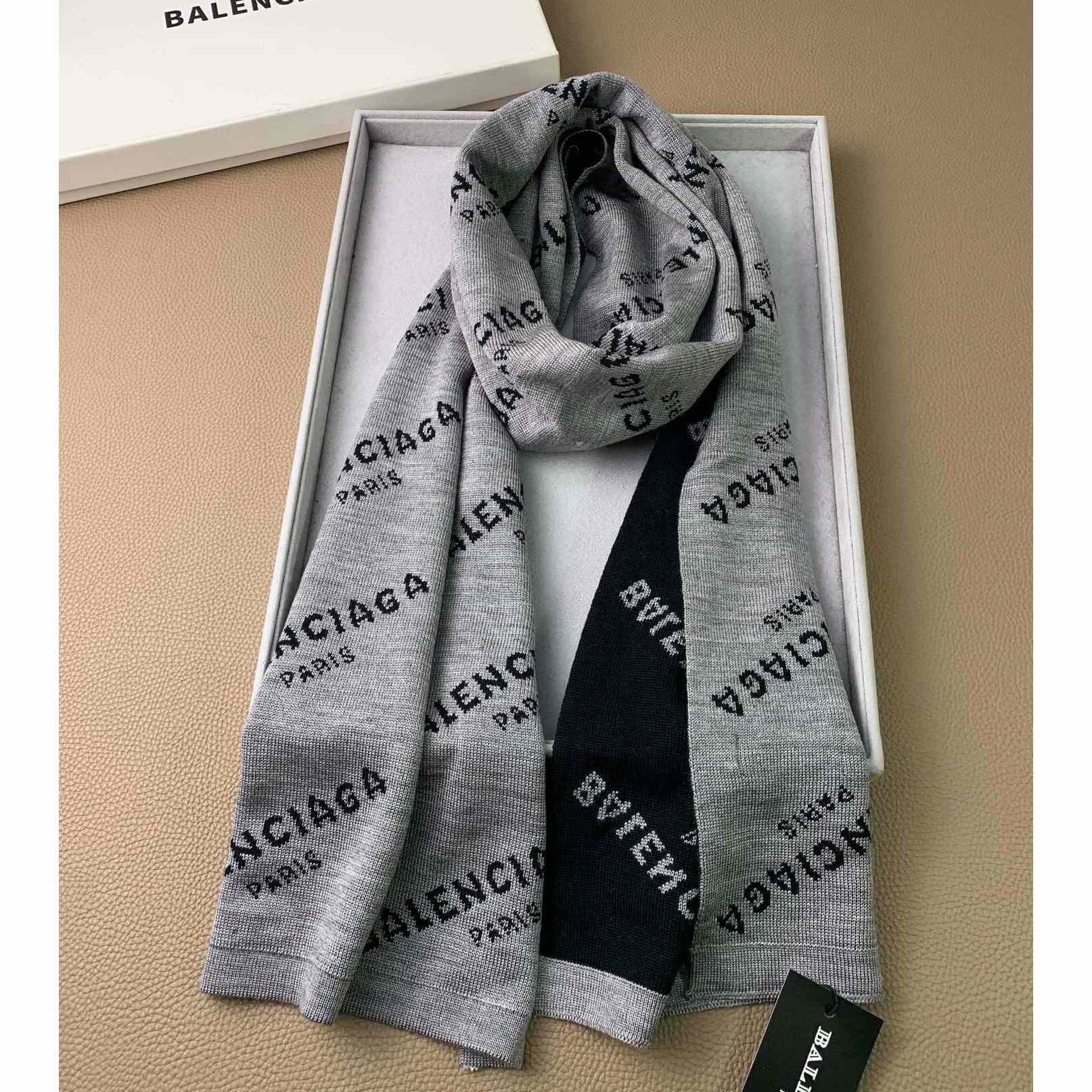 Balenciaga Allover Logo Scarf - EUR FASHION