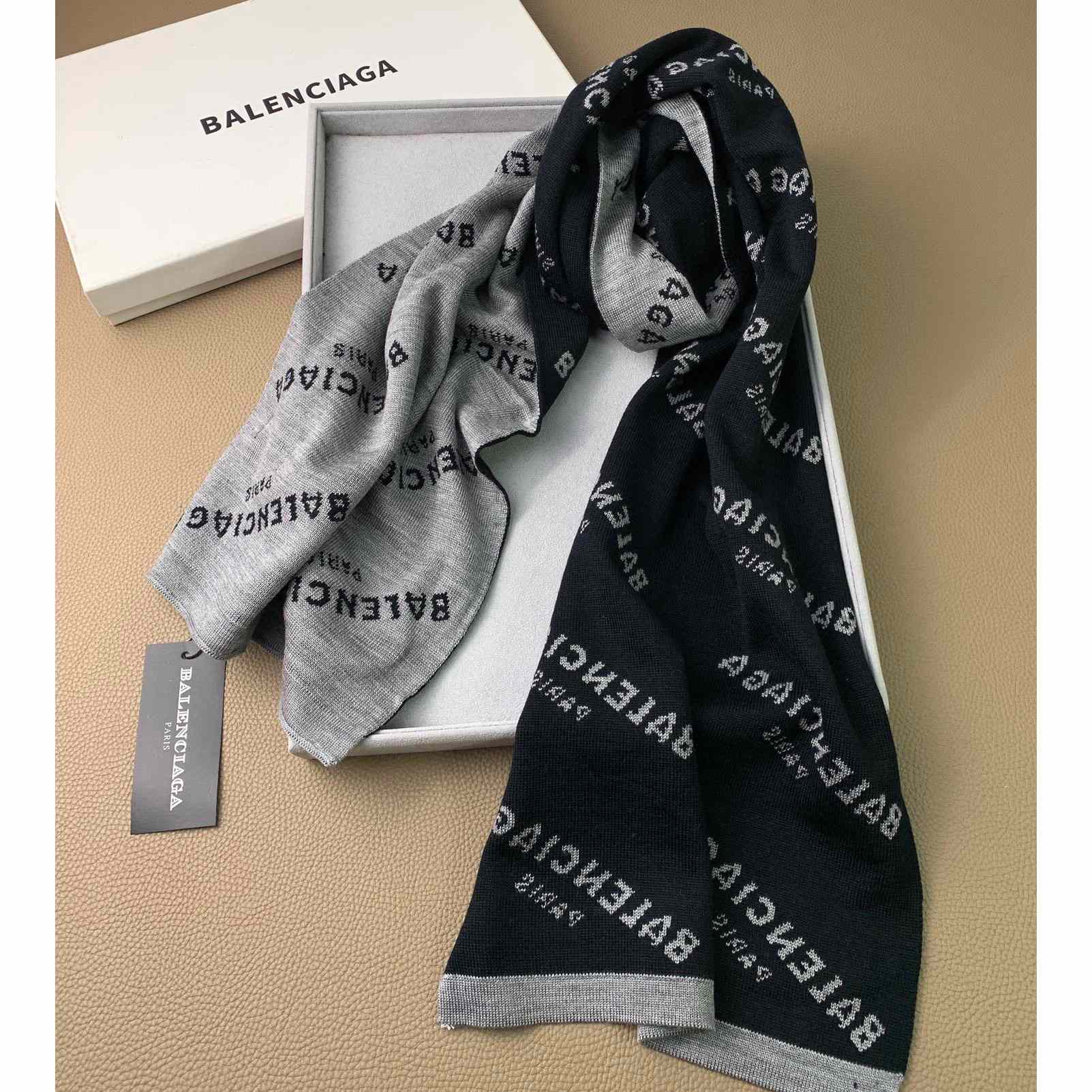 Balenciaga Allover Logo Scarf - EUR FASHION