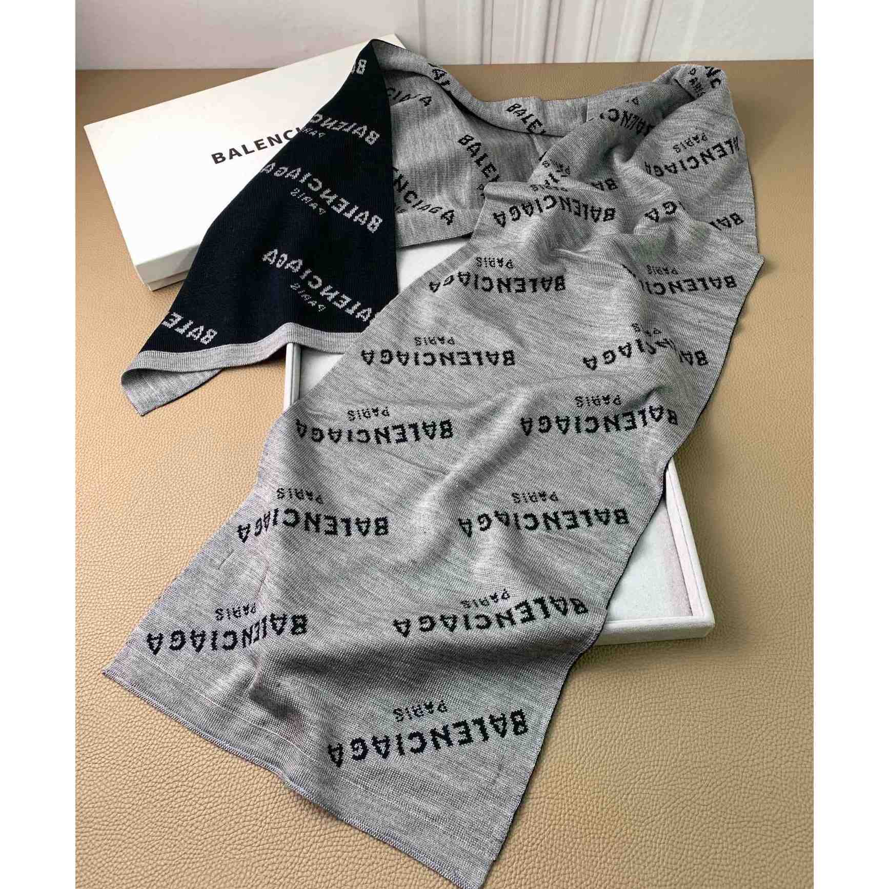 Balenciaga Allover Logo Scarf - EUR FASHION