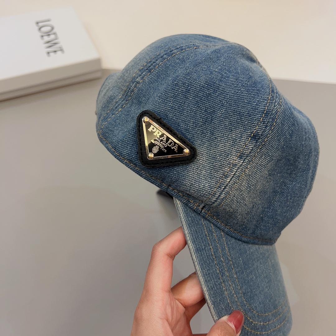 Prada Denim Baseball Cap - EUR FASHION