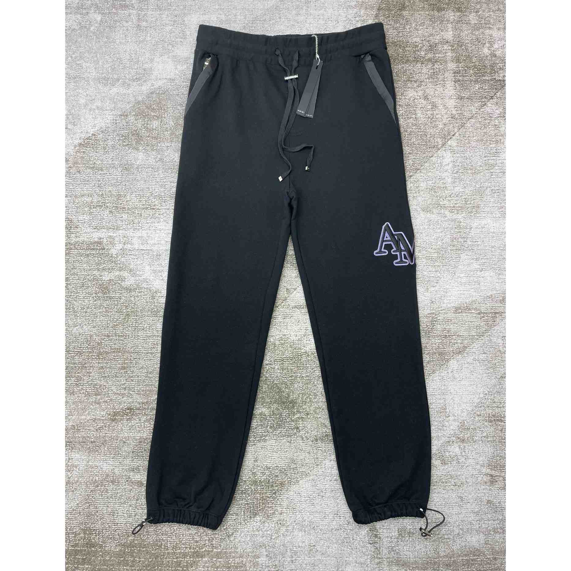 Amiri Logo-embroidered Cotton Track Pants - EUR FASHION