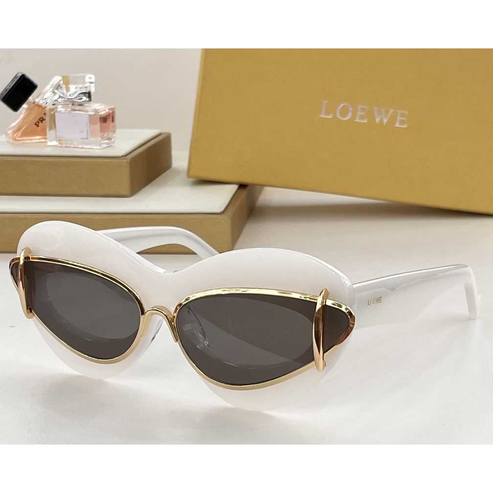 Loewe Cateye Double Frame Sunglasses In Acetate And Metal - EUR FASHION